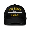 Uss Essex Lhd-2 Classic Cap, Custom Print/embroidered Us Navy Ships Classic Baseball Cap, Gift For Navy Veteran