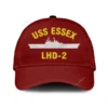 Uss Essex Lhd-2 Classic Cap, Custom Print/embroidered Us Navy Ships Classic Baseball Cap, Gift For Navy Veteran