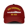 Uss Eversole De-404 Classic Cap, Custom Print/embroidered Us Navy Ships Classic Baseball Cap, Gift For Navy Veteran