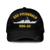 Uss Fitzgerald Ddg-62 Classic Cap, Custom Print/embroidered Us Navy Ships Classic Baseball Cap, Gift For Navy Veteran