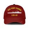 Uss Fort Fisher Lsd-40 Classic Cap, Custom Print/embroidered Us Navy Ships Classic Baseball Cap, Gift For Navy Veteran