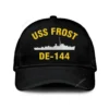 Uss Frost De-144 Classic Cap, Custom Print/embroidered Us Navy Ships Classic Baseball Cap, Gift For Navy Veteran