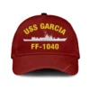 Uss Garcia Ff-1040 Classic Cap, Custom Print/embroidered Us Navy Ships Classic Baseball Cap, Gift For Navy Veteran