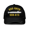Uss Gato Ssn - 615 Classic Cap, Custom Print/embroidered Us Navy Ships Classic Baseball Cap, Gift For Navy Veteran