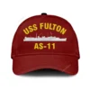 Uss Fulton As-11 Classic Cap, Custom Print/embroidered Us Navy Ships Classic Baseball Cap, Gift For Navy Veteran