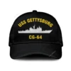 Uss Gettysburg Cg-64 Classic Cap, Custom Print/embroidered Us Navy Ships Classic Baseball Cap, Gift For Navy Veteran