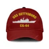 Uss Gettysburg Cg-64 Classic Cap, Custom Print/embroidered Us Navy Ships Classic Baseball Cap, Gift For Navy Veteran