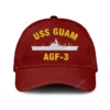 Uss Guam Lph-9 Classic Cap, Custom Print/embroidered Us Navy Ships Classic Baseball Cap, Gift For Navy Veteran