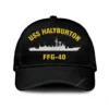 Uss Halyburton Ffg-40 Classic Cap, Custom Print/embroidered Us Navy Ships Classic Baseball Cap, Gift For Navy Veteran
