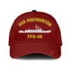 Uss Halyburton Ffg-40 Classic Cap, Custom Print/embroidered Us Navy Ships Classic Baseball Cap, Gift For Navy Veteran