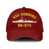Uss Hawkins Dd-873 Classic Cap, Custom Print/embroidered Us Navy Ships Classic Baseball Cap, Gift For Navy Veteran
