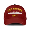Uss Hector Ar-7 Classic Cap, Custom Print/embroidered Us Navy Ships Classic Baseball Cap, Gift For Navy Veteran