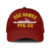 Uss Hawes Ffg-53 Classic Cap, Custom Print/embroidered Us Navy Ships Classic Baseball Cap, Gift For Navy Veteran