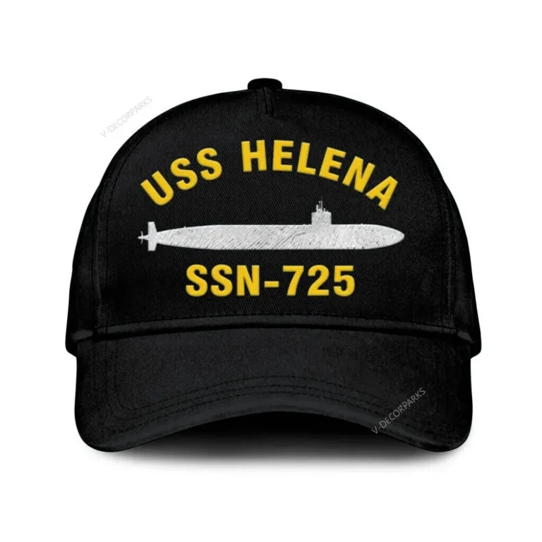 Uss Helena Ssn-725 Classic Cap, Custom Print/embroidered Us Navy Ships Classic Baseball Cap, Gift For Navy Veteran