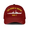 Uss Henry B. Wilson Ddg-7 Classic Cap, Custom Print/embroidered Us Navy Ships Classic Baseball Cap, Gift For Navy Veteran