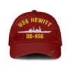 Uss Hewitt Dd-966 Classic Cap, Custom Print/embroidered Us Navy Ships Classic Baseball Cap, Gift For Navy Veteran
