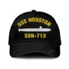 Uss Houston Ssn-713 Classic Cap, Custom Print/embroidered Us Navy Ships Classic Baseball Cap, Gift For Navy Veteran