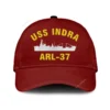 Uss Indra Arl-37 Classic Cap, Custom Print/embroidered Us Navy Ships Classic Baseball Cap, Gift For Navy Veteran