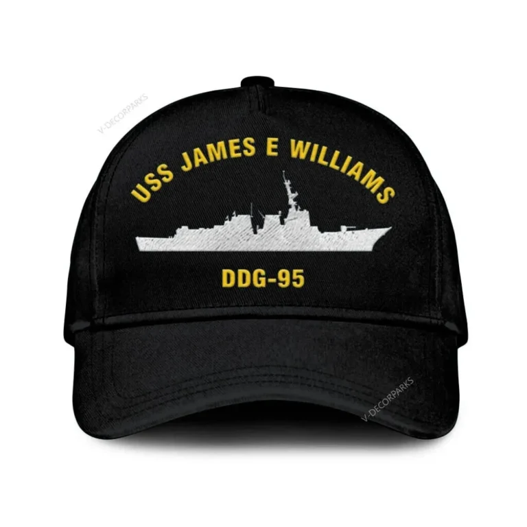 Uss James E Williams (ddg 95) Classic Cap, Custom Print/embroidered Us Navy Ships Classic Baseball Cap, Gift For Navy Veteran