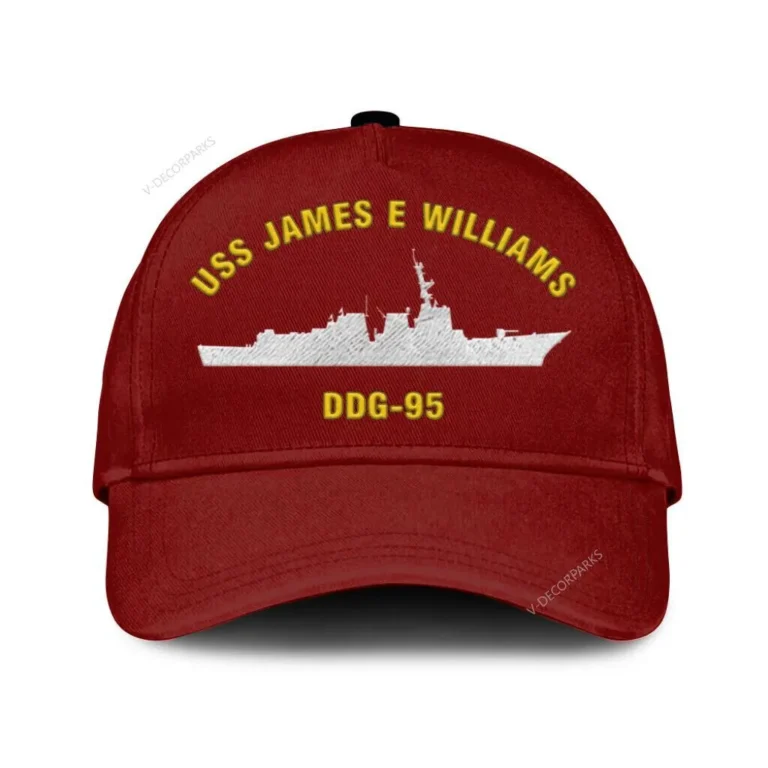 Uss James E Williams (ddg 95) Classic Cap, Custom Print/embroidered Us Navy Ships Classic Baseball Cap, Gift For Navy Veteran