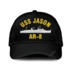 Uss Jason Ar-8 Classic Cap, Custom Print/embroidered Us Navy Ships Classic Baseball Cap, Gift For Navy Veteran