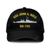 Uss John A. Bole Dd-755 Classic Cap, Custom Print/embroidered Us Navy Ships Classic Baseball Cap, Gift For Navy Veteran