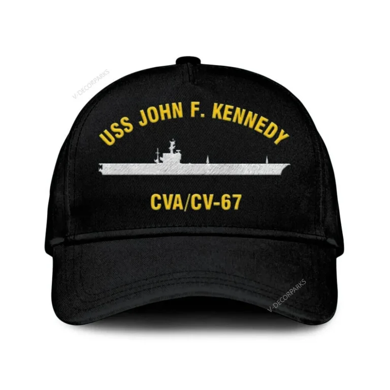 Uss John F. Kennedy Cva_cv 67 Classic Cap, Custom Print/embroidered Us Navy Ships Classic Baseball Cap, Gift For Navy Veteran