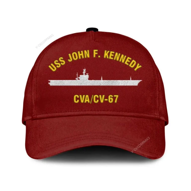 Uss John F. Kennedy Cva_cv 67 Classic Cap, Custom Print/embroidered Us Navy Ships Classic Baseball Cap, Gift For Navy Veteran