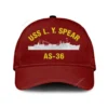 Uss L. Y. Spear (as-36) Classic Cap, Custom Print/embroidered Us Navy Ships Classic Baseball Cap, Gift For Navy Veteran