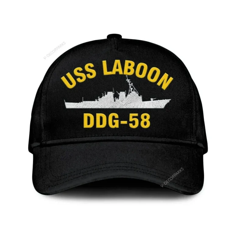 Uss Laboon Ddg-58 Classic Cap, Custom Print/embroidered Us Navy Ships Classic Baseball Cap, Gift For Navy Veteran