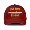 Uss Ling Ss-297 Classic Cap, Custom Print/embroidered Us Navy Ships Classic Baseball Cap, Gift For Navy Veteran