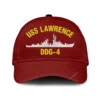 Uss Lawrence Ddg-4 Classic Cap, Custom Print/embroidered Us Navy Ships Classic Baseball Cap, Gift For Navy Veteran