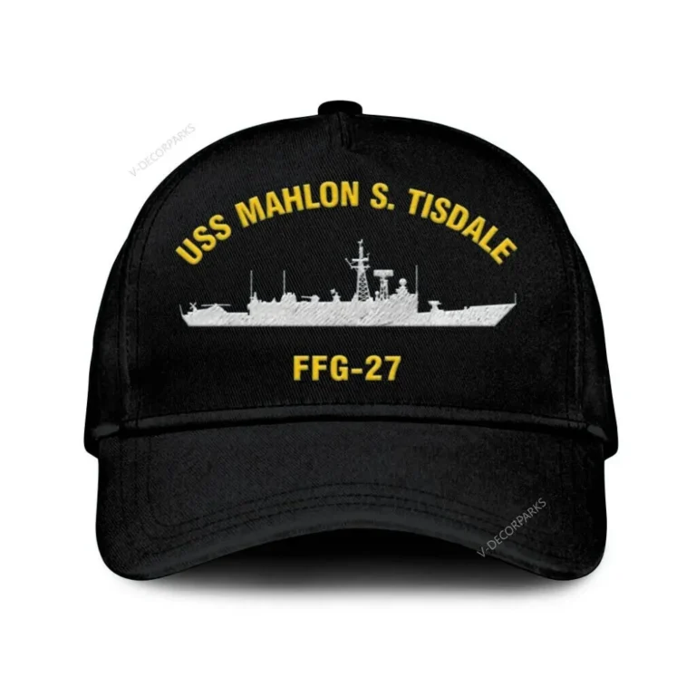 Uss Mahlon S. Tisdale Ffg-27 Classic Cap, Custom Print/embroidered Us Navy Ships Classic Baseball Cap, Gift For Navy Veteran