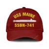 Uss Maine Ssbn-741 Classic Cap, Custom Print/embroidered Us Navy Ships Classic Baseball Cap, Gift For Navy Veteran