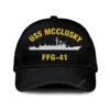 Uss Mcclusky Ffg-41 Classic Cap, Custom Print/embroidered Us Navy Ships Classic Baseball Cap, Gift For Navy Veteran