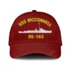 Uss Mcconnell De -163 Classic Cap, Custom Print/embroidered Us Navy Ships Classic Baseball Cap, Gift For Navy Veteran