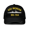 Uss Mckean Dd-784 Classic Cap, Custom Print/embroidered Us Navy Ships Classic Baseball Cap, Gift For Navy Veteran