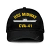 Uss Midway Cva-41 Classic Cap, Custom Print/embroidered Us Navy Ships Classic Baseball Cap, Gift For Navy Veteran