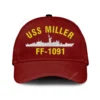 Uss Miller Ff-1091 Classic Cap, Custom Print/embroidered Us Navy Ships Classic Baseball Cap, Gift For Navy Veteran