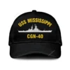 Uss Mississippi Cgn-40 Classic Cap, Custom Print/embroidered Us Navy Ships Classic Baseball Cap, Gift For Navy Veteran