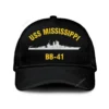 Uss Mississippi Bb-41 Classic Cap, Custom Print/embroidered Us Navy Ships Classic Baseball Cap, Gift For Navy Veteran