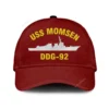 Uss Momsen Ddg-92 Classic Cap, Custom Print/embroidered Us Navy Ships Classic Baseball Cap, Gift For Navy Veteran