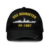 Uss Moinseter Ff-1097 Classic Cap, Custom Print/embroidered Us Navy Ships Classic Baseball Cap, Gift For Navy Veteran