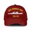 Uss Mobile Bay Cg53 Classic Cap, Custom Print/embroidered Us Navy Ships Classic Baseball Cap, Gift For Navy Veteran