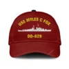 Uss Myles C Fox Dd-829 Classic Cap, Custom Print/embroidered Us Navy Ships Classic Baseball Cap, Gift For Navy Veteran