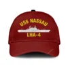 Uss Nassau Lha-4 Classic Cap, Custom Print/embroidered Us Navy Ships Classic Baseball Cap, Gift For Navy Veteran