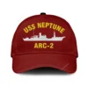 Uss Neptune Arc-2 Classic Cap, Custom Print/embroidered Us Navy Ships Classic Baseball Cap, Gift For Navy Veteran
