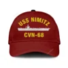 Uss Nimitz Cvn 68 Classic Cap, Custom Print/embroidered Us Navy Ships Classic Baseball Cap, Gift For Navy Veteran