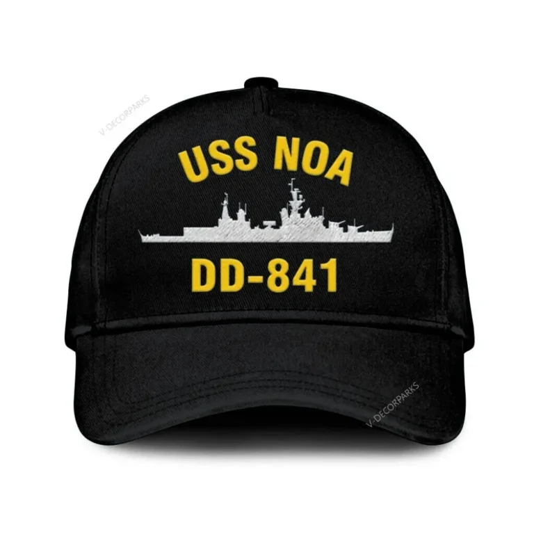 Uss Noa Dd-841 Classic Cap, Custom Print/embroidered Us Navy Ships Classic Baseball Cap, Gift For Navy Veteran