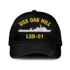Uss Oak Hill Lsd-51 Classic Cap, Custom Print/embroidered Us Navy Ships Classic Baseball Cap, Gift For Navy Veteran